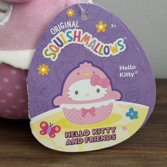 NWT Squishmallows HELLO KITTY Pink Chick Chicken Chicky Stuffed Plush Toy Sanrio - Picture 7 of 13